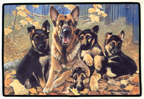 fussmatte sch�ferhund