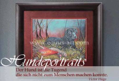 hundeportraits als gem�lde od zeichnung
