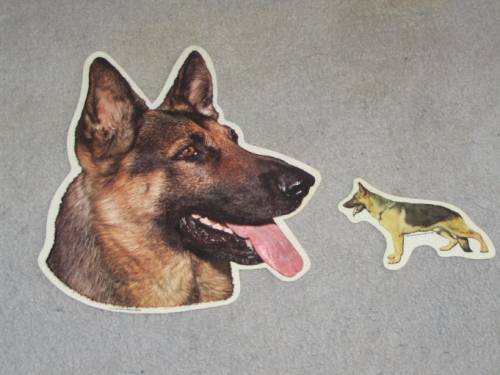 sch�ferhund aufkleber gratis versand